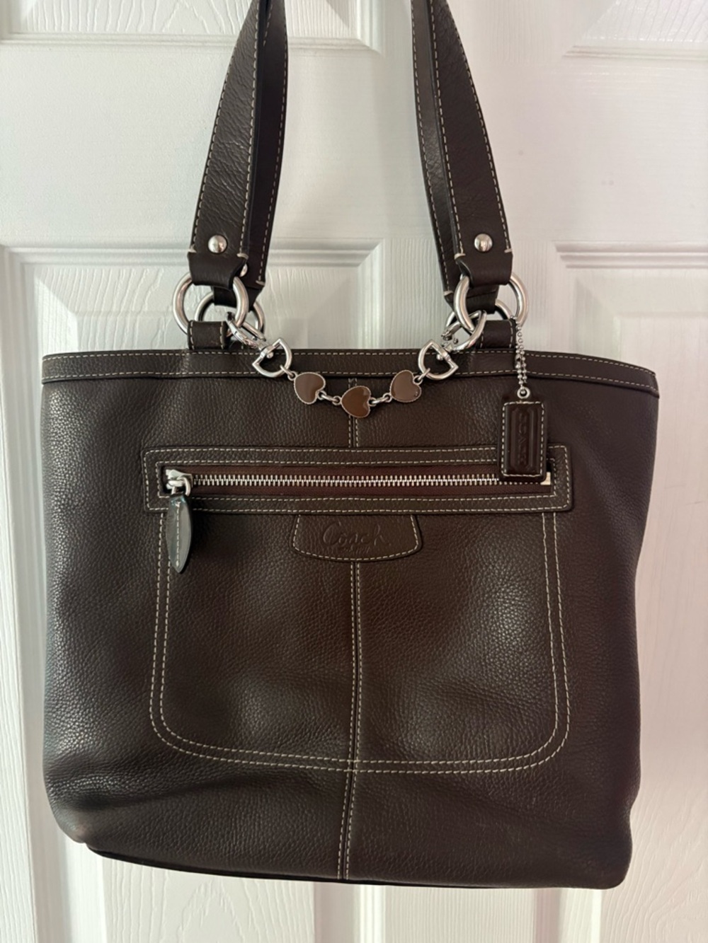 Coach Brown Carryall Penelope Tote